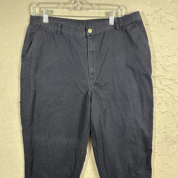 CJ Banks Dress Pants Womens Plus 16W Blue Carpenter 100% Cotton - Picture 4 of 9